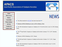 Tablet Screenshot of apacs.dicp.ac.cn